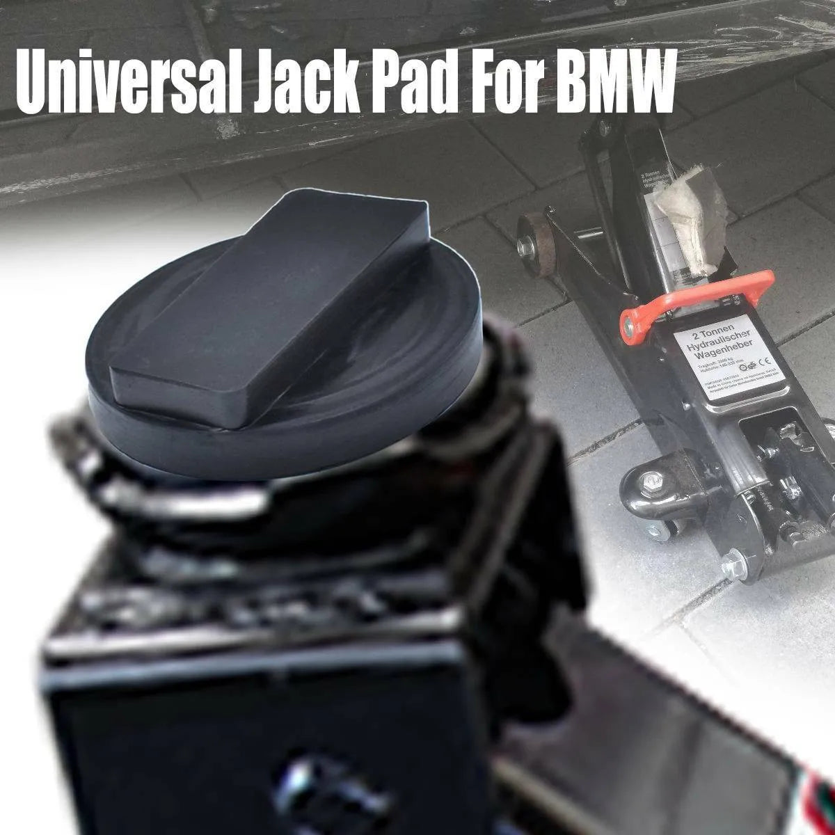 Car Jack Rubber Pad Adapter for BMW and MINI - Frame Protection Lift Accessory for E81, E82, E87, E88, F20, F21, E90, E91, E92, X1, X3, R50, R53, R56 Models