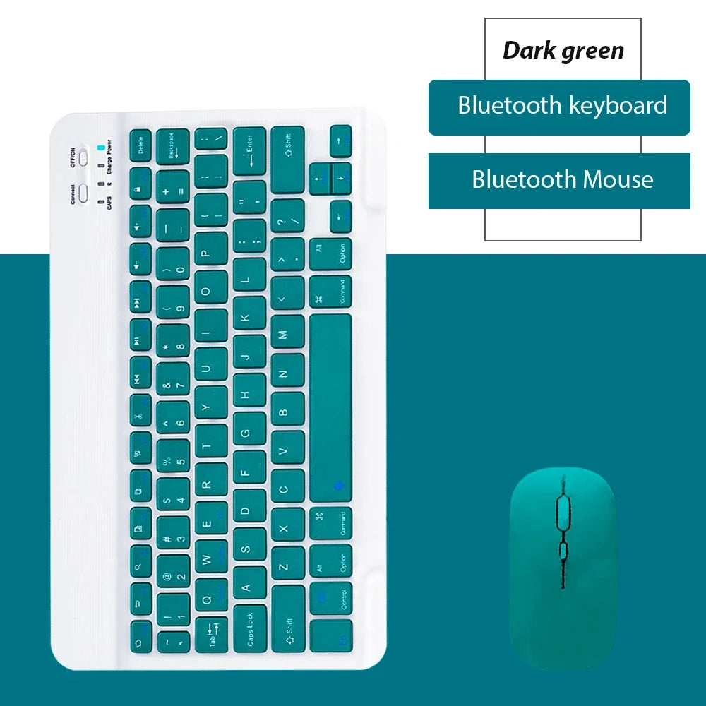 Mini Bluetooth Wireless Keyboard Set - Universal Phone Tablet iPad Keyboard and Mouse Accessories