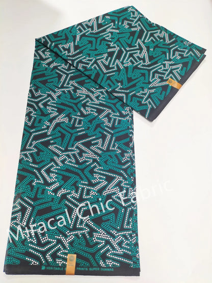 Guaranteed Veritable African Real Wax Fabric - 100% Cotton High Quality Ankara Pagne 6 Yards Nigerian Women’s Style Dress Material
