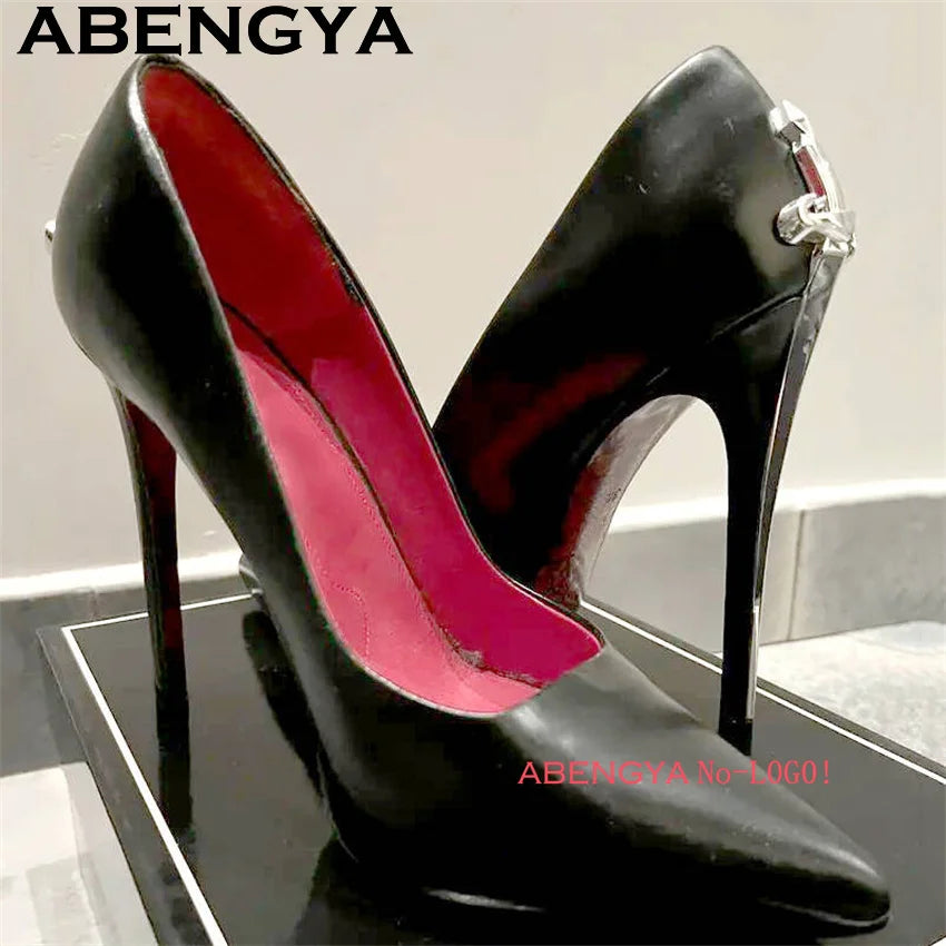 Women’s Pointed Toe Stiletto Heels - Sexy Thin High Heel Gladiator Dress Shoes for Summer Fashion