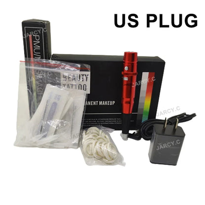 Permanent Makeup Tattoo Pen Machine - Eyebrow and Lip Microblading Tattoo Gun for PMU Beginners