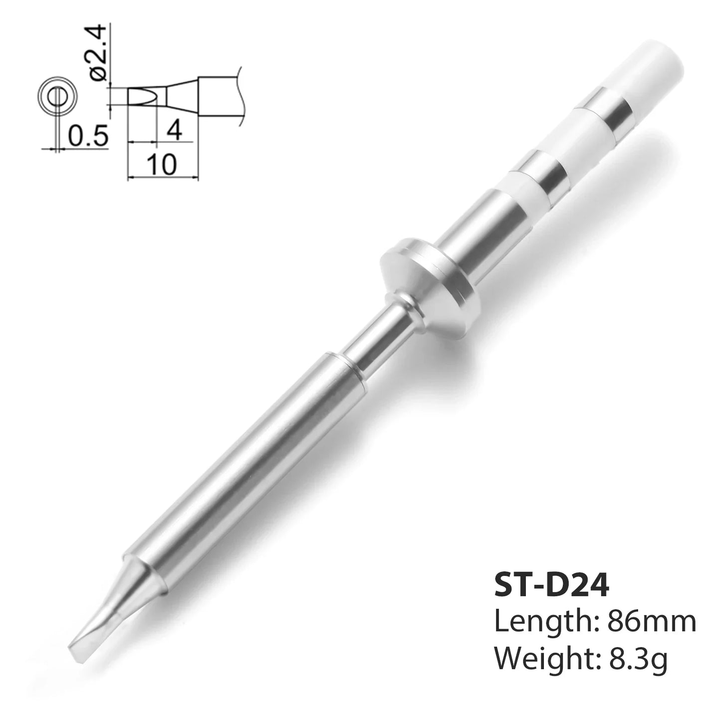 Pinecil V2 TS100/TS101 Soldering Iron Tips - Replacement Tips ST-B2, BC2, K, KU, J02, D24, C4 & I Series