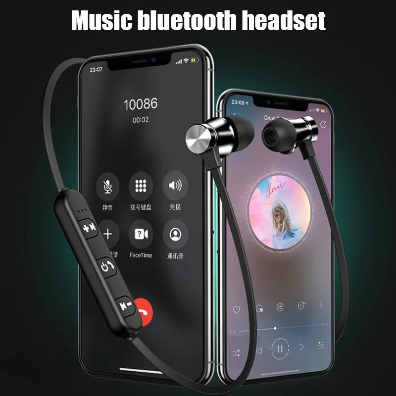XT-11 Bluetooth 4.2 Wireless Sports Earbuds – Waterproof Neckband Headphones with Mic for Smartphones