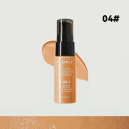 Oil-Control Matte Face Foundation Cream - Waterproof Full Coverage BB Cream Concealer for Long-Lasting Makeup