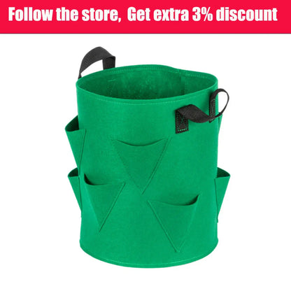 Multi-Mouth Grow Bag – 5/7/10 Gallon Reusable Planting Bags for Strawberry, Tomato, Herbs, and Flower Planters