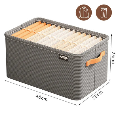 Thick Clothes Storage Organizer Box - Wardrobe Drawer Cabinet Organizer for Pants, Sweaters & Jeans