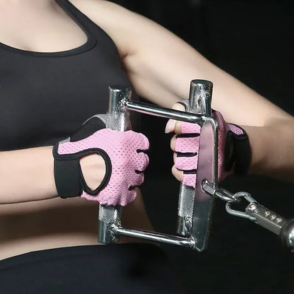 Breathable Cycling Fingerless Gloves – Anti-Slip Half Finger Bike & Gym Gloves for Men & Women
