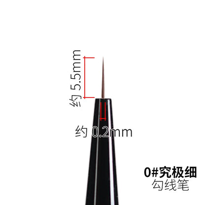 RAYSTUDIO Ultra-Fine Modeling Brush Set – #0 #1 #2 Outline Pens for Hobby, Coloring & Script Detailing