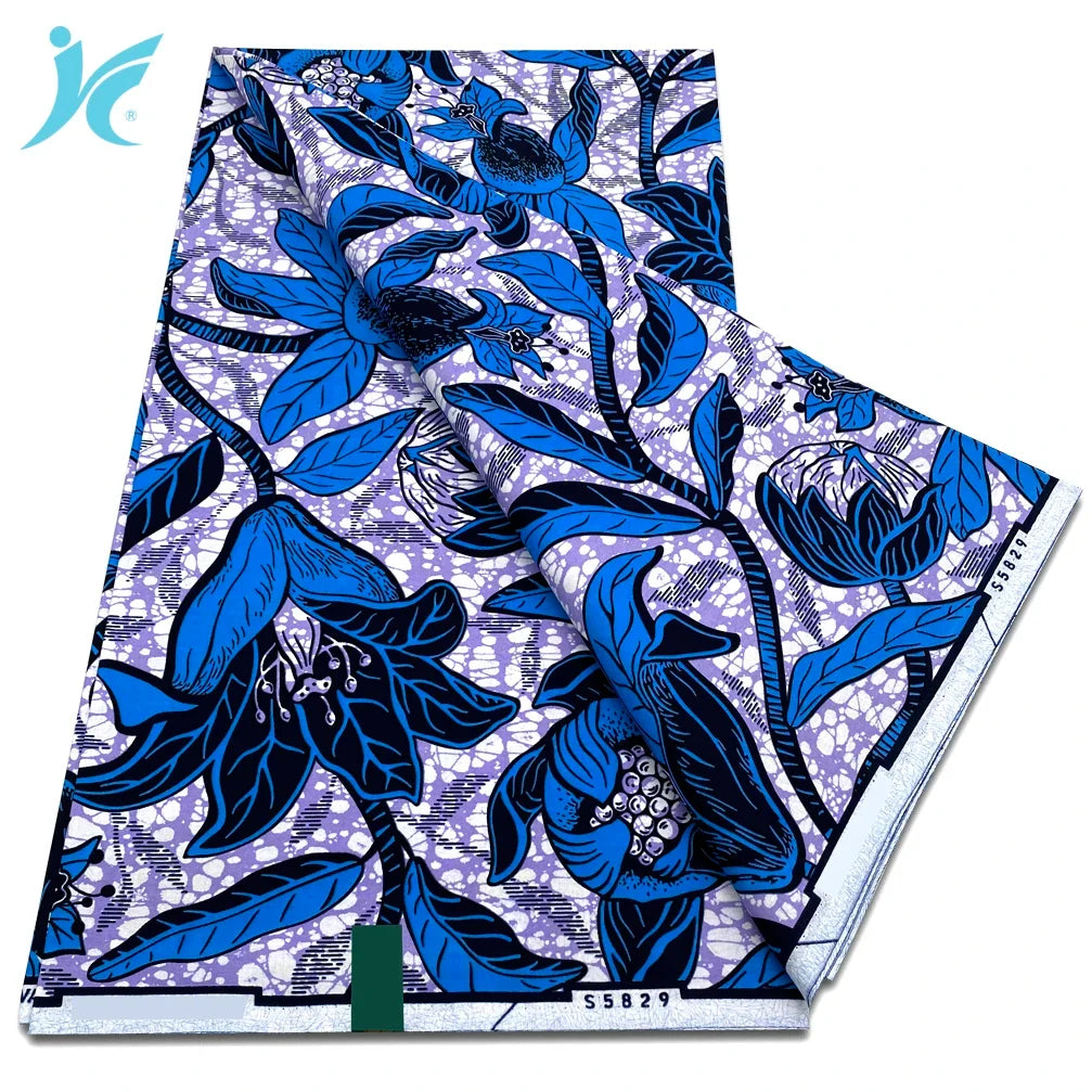 African Real Wax Print Fabric - 100% Cotton Ankara Sewing Material Wholesale Quality