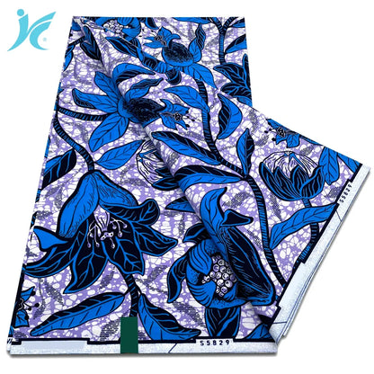 African Real Wax Print Fabric - 100% Cotton Ankara Sewing Material Wholesale Quality