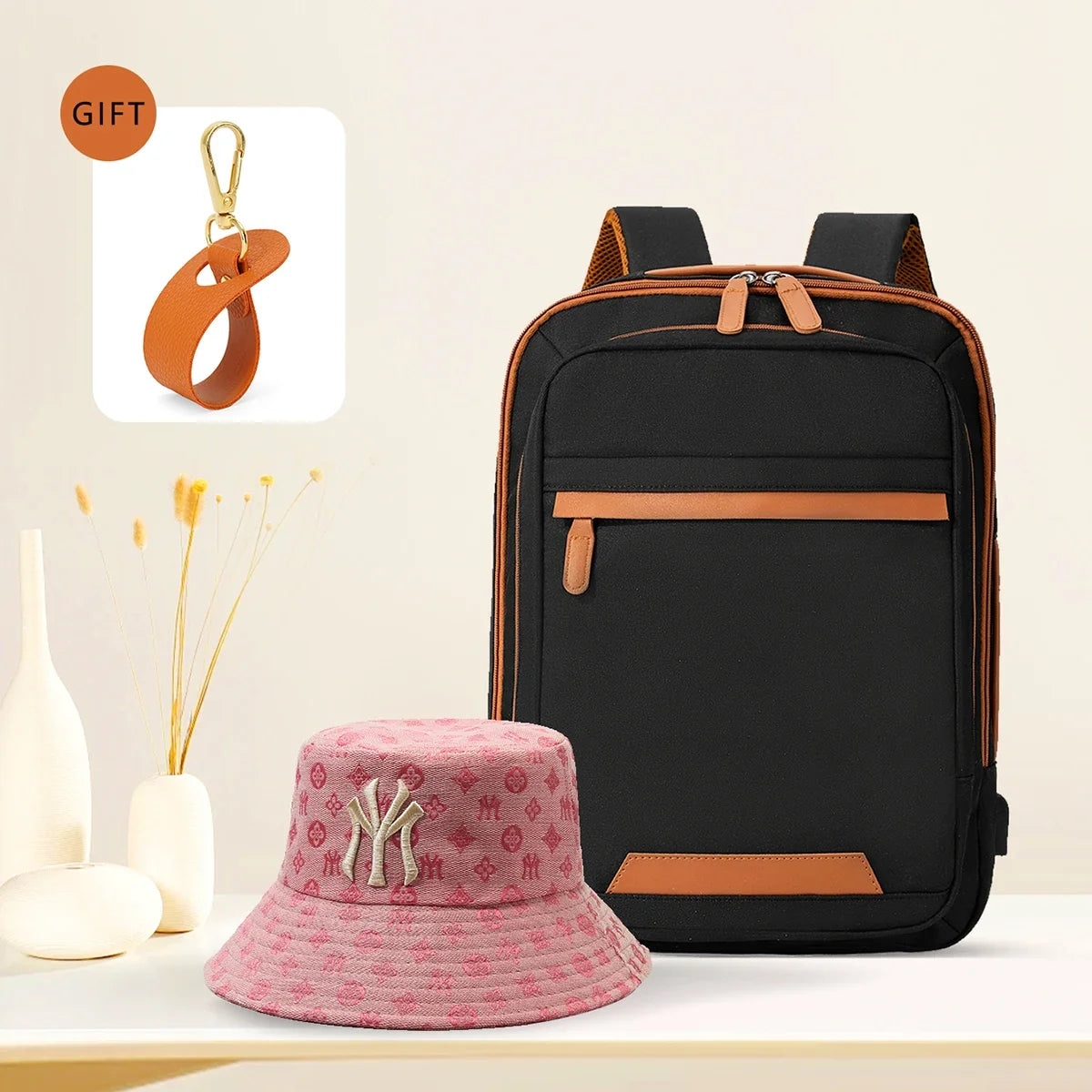 USB Rechargeable Laptop Backpack - Waterproof Large Capacity Unisex School & Travel Bag