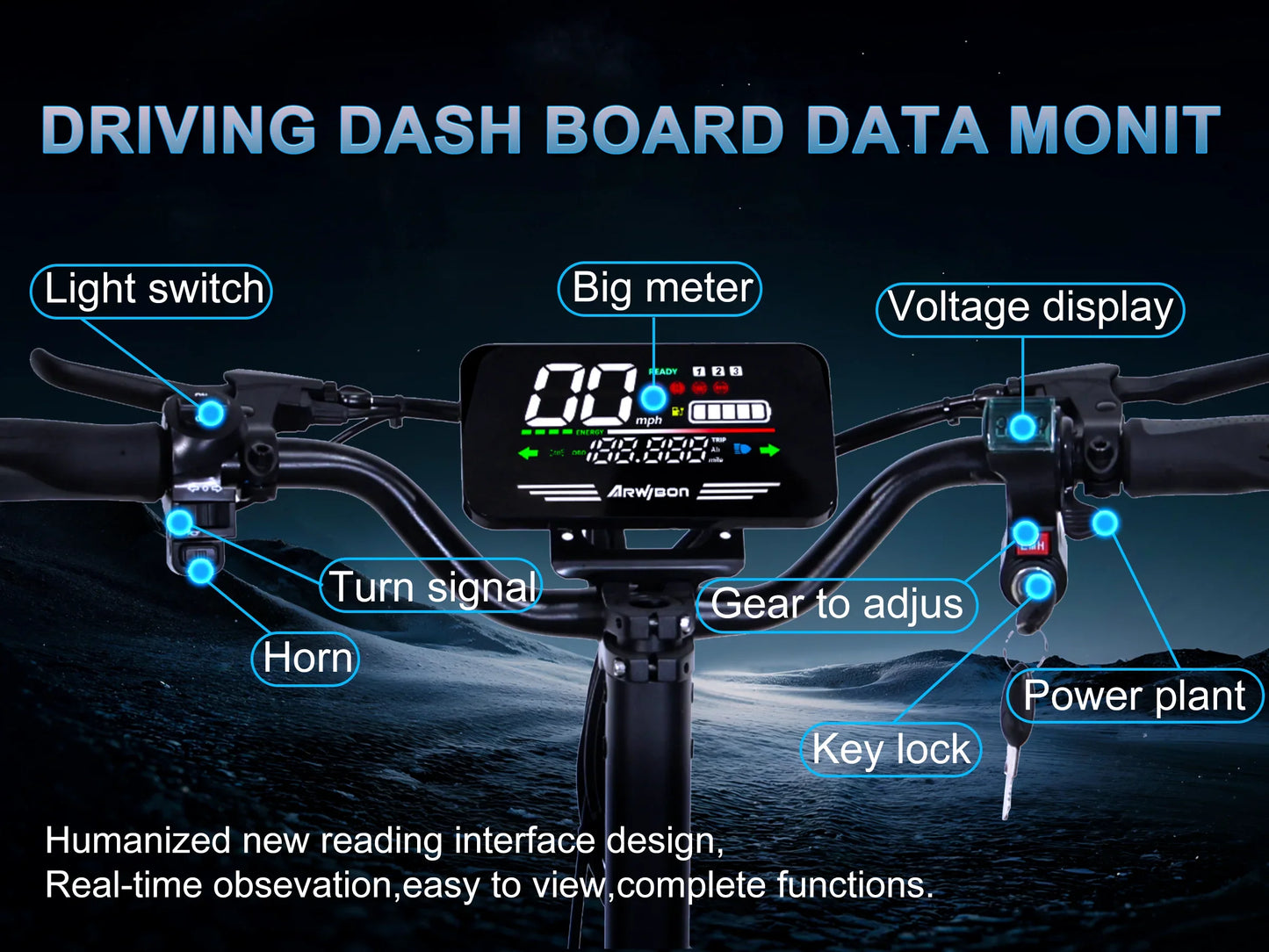 30MPH Electric Scooter with 1200W Motor – 20/40 Mile Range, Spring Damping, Disc Brake & 11" Off-Road Folding Tires