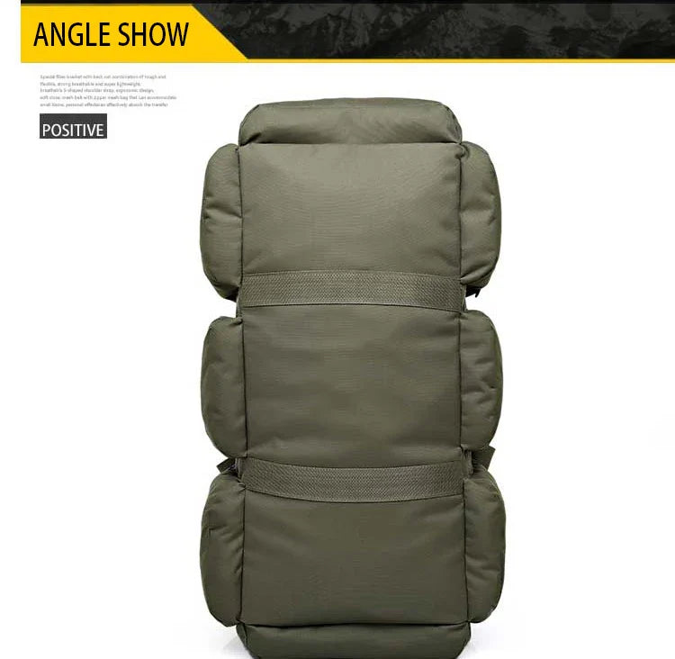 100L Large Travel Backpack & Camping Bag - Tactical Hiking, Trekking & Carry-On Duffel for Men