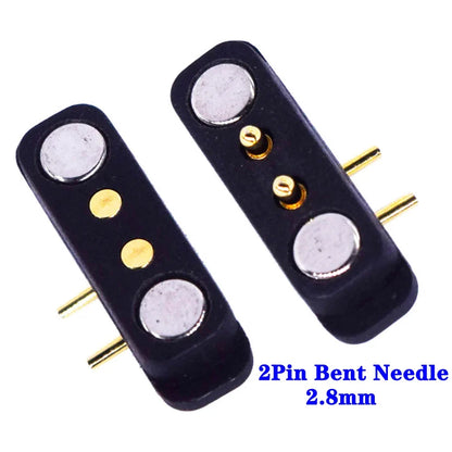 Magnetic Pogo Pin Connector - 2-10 Pin Spring Loaded Male Female DC Power Socket with 2.54/4.0/2.8mm Pitch