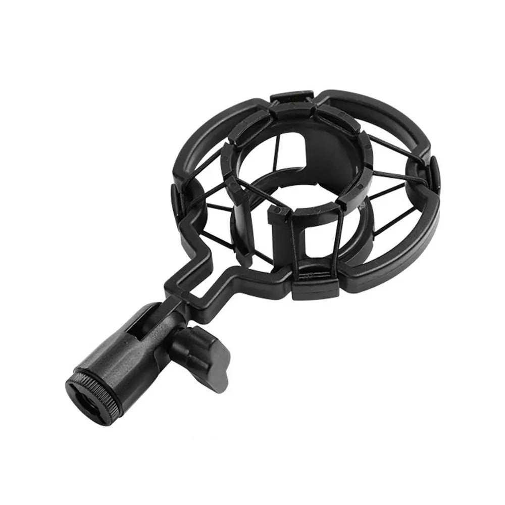 Universal Microphone Shock Mount - Professional Shockproof Stand Bracket for Studio Recording & DIY Audio Setup