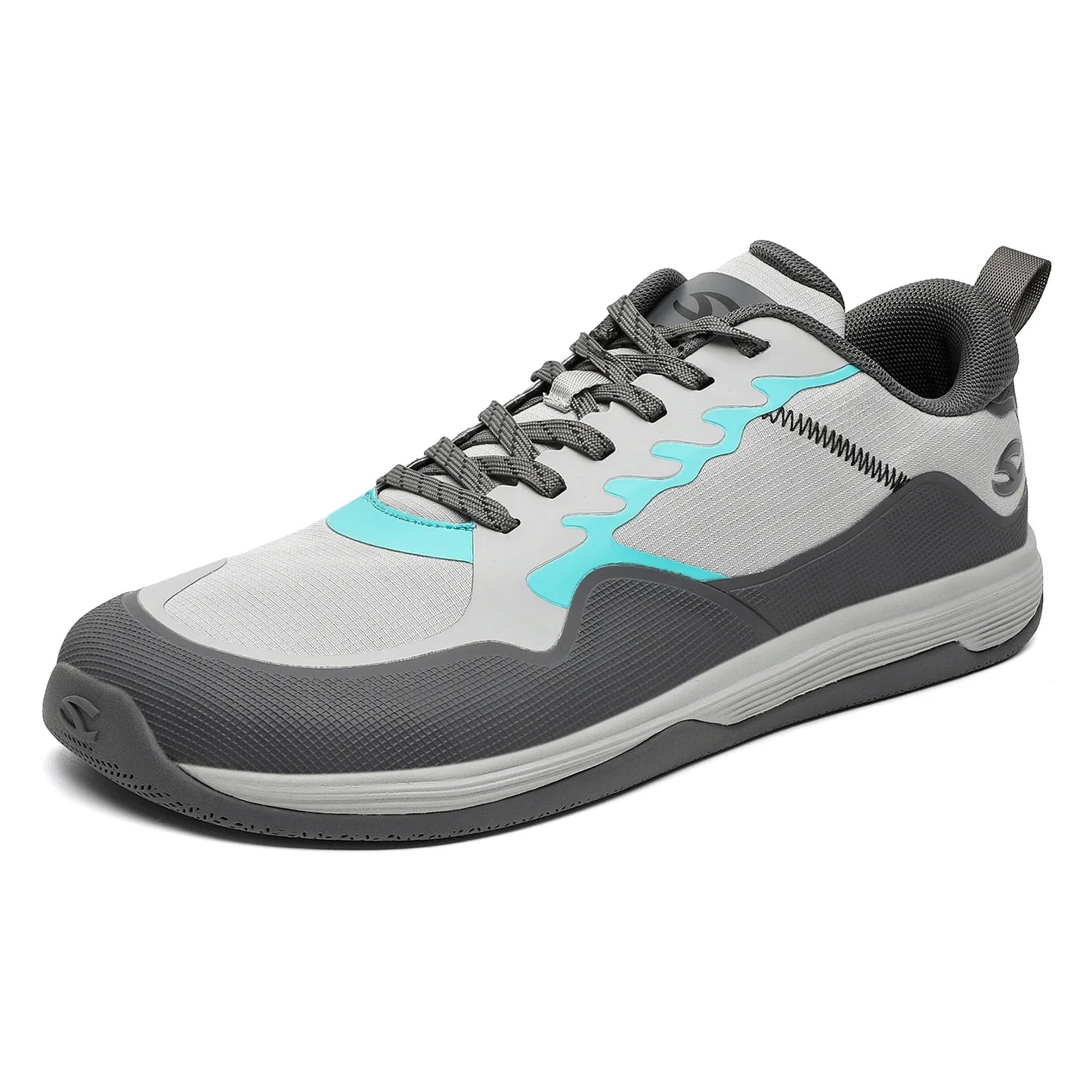 HOBIBEAR Unisex Walking Sneakers – Lace-Up Hiking & Running Shoes for Men & Women, Outdoor Artificial Leather Trainers