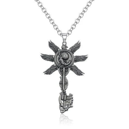 Six-Winged Unborn Metal Keychain - Game Village Inspired Alloy Pendant Keyring & Collectible Gift