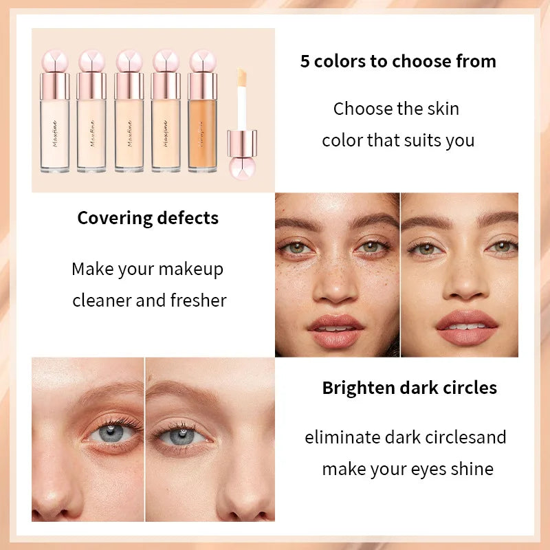 Pore Blurring Concealer - Moisturizing Oil Control Long Lasting Sweat Resistant Makeup for Facial Blemish Coverage