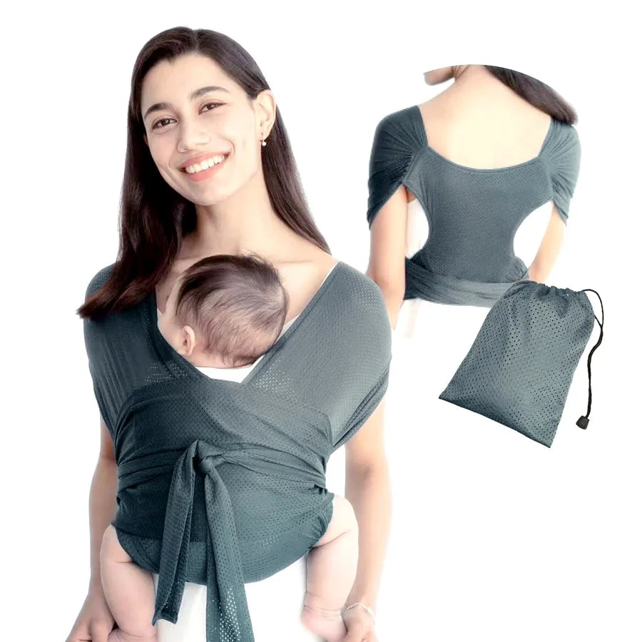 Ergonomic Baby Backpack Carrier - X-Shaped Sling with Adjustable Straps for Outdoor Parenting