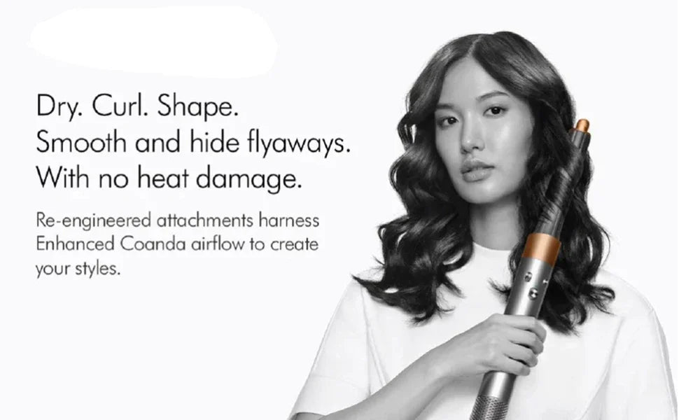 Professional Curling Iron & Hair Dryer Hot Comb – Hair Straightener Styling Brush for Salon & Home