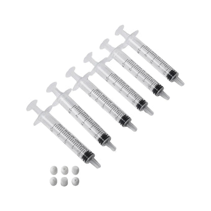 6pcs Mini Cake Dessert Food Nozzles Set - Press Clay Nozzles, Sharpener, Milk Cream Tools for Mini Clay Creations