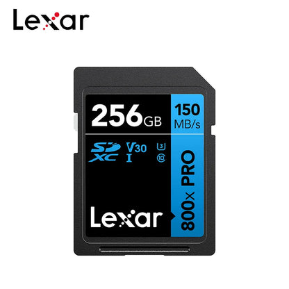 Lexar 800x Pro SDXC/SDHC Memory Card – 150MB/s V30 UHS-I High-Speed Flash Storage Card 32GB 64GB 128GB 256GB for Camera & Video Recording