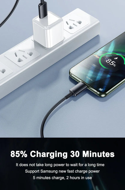 NNBILI 45W PD Fast Charging USB-C to USB-C Cable — Compatible with Samsung Galaxy S24/S23 Ultra/S22/S21/S20, Note20, A54/A53