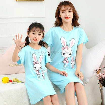 Mom & Daughter Summer Nightgowns - Matching Family Pajamas & Girls Sleepwear Dresses
