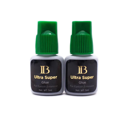 IB Glue Set for Eyelash Extensions — Lash Primer and Remover with Fast-Drying, Long-Lasting Adhesive for False Lashes