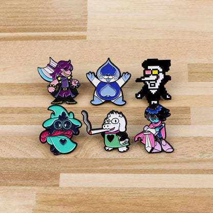 Cartoon Game Enamel Pins - Anime Pixel Brooch Lapel Badges for Backpacks & Clothing