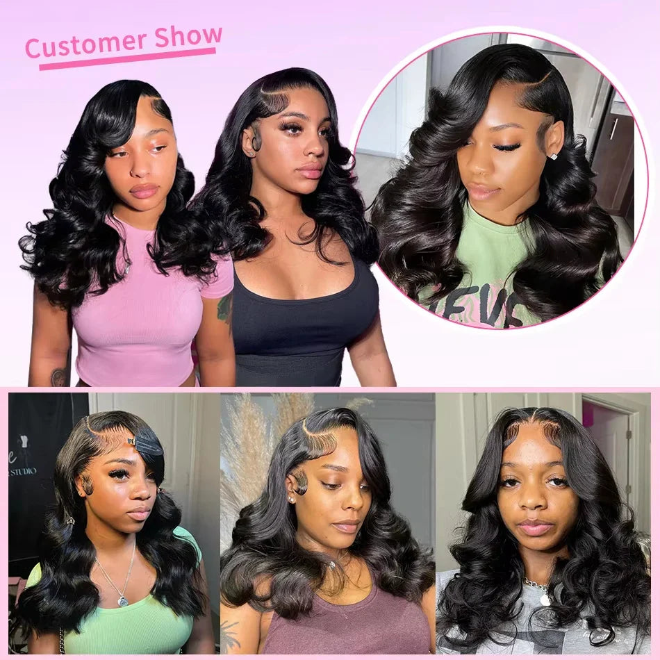 Brazilian Body Wave Short Bob Wig – 13x4/13x6 HD Transparent Lace Front, Pre-Plucked 5x5 High Density Human Hair Lace Frontal Wig