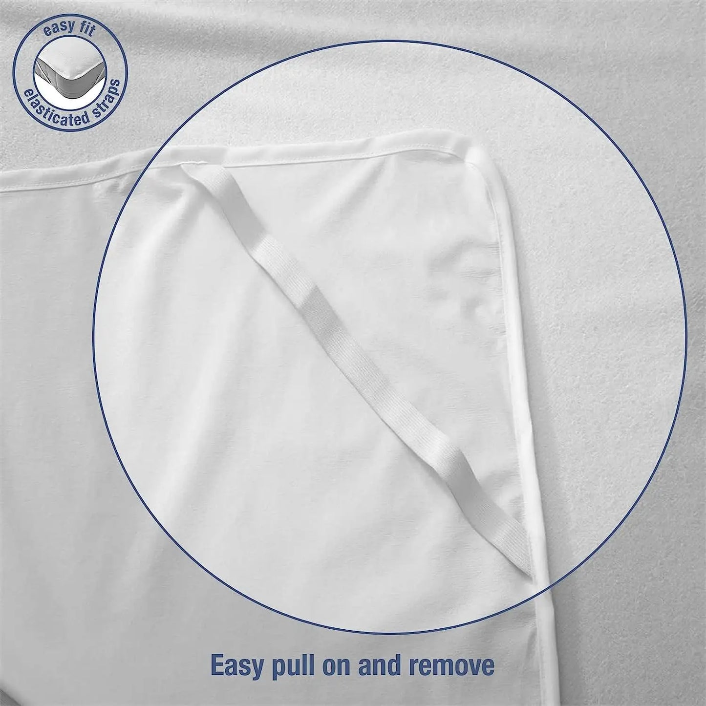 Waterproof Cotton Terry Mattress Protector - Anti-Mite Washable Flat Bed Sheet Cover for Comfortable Sleep
