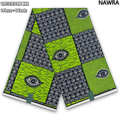 2026 African Real Wax Print Fabric - 100% Cotton Ghana Style Soft Ankara Pagne