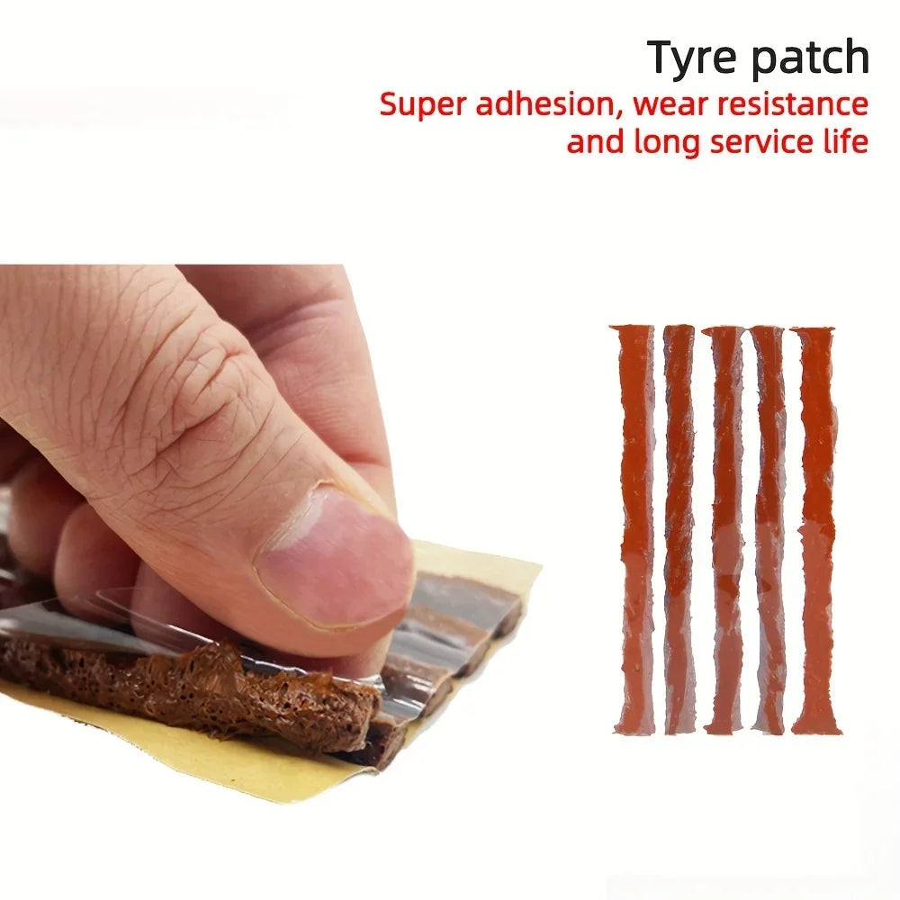 Car Repair Tool Kit – Emergency Tubeless Tire Repair, Glue & Garage Tool Set with Storage Bag