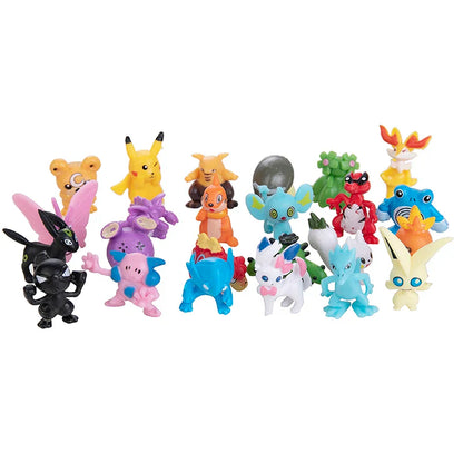 24-144Pcs Pokemon Anime Mini Figures – Pikachu Action Toys 2-3CM Kids Christmas Gifts