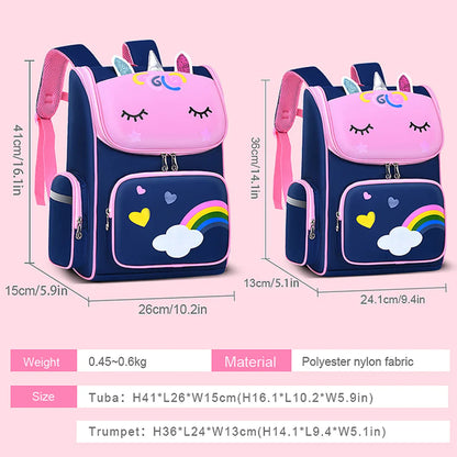 Children’s School Backpack | Cute Waterproof Lightweight Bag for Elementary Students, Grades 1-6, Ages 6-12