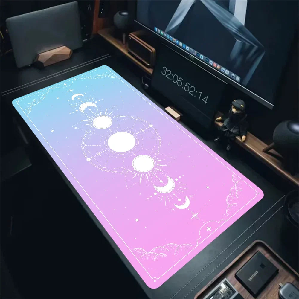 Magic Tarot Card Mouse Pad - Colorful Astrology HD Printed Waterproof Large Desk Mat for PC Keyboard Office Setup