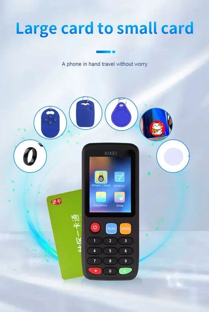 X7 Smart Card Reader RFID Copier IC ID Token Duplicator 125kHz Badge Writer 13.56MHz NFC Programmer