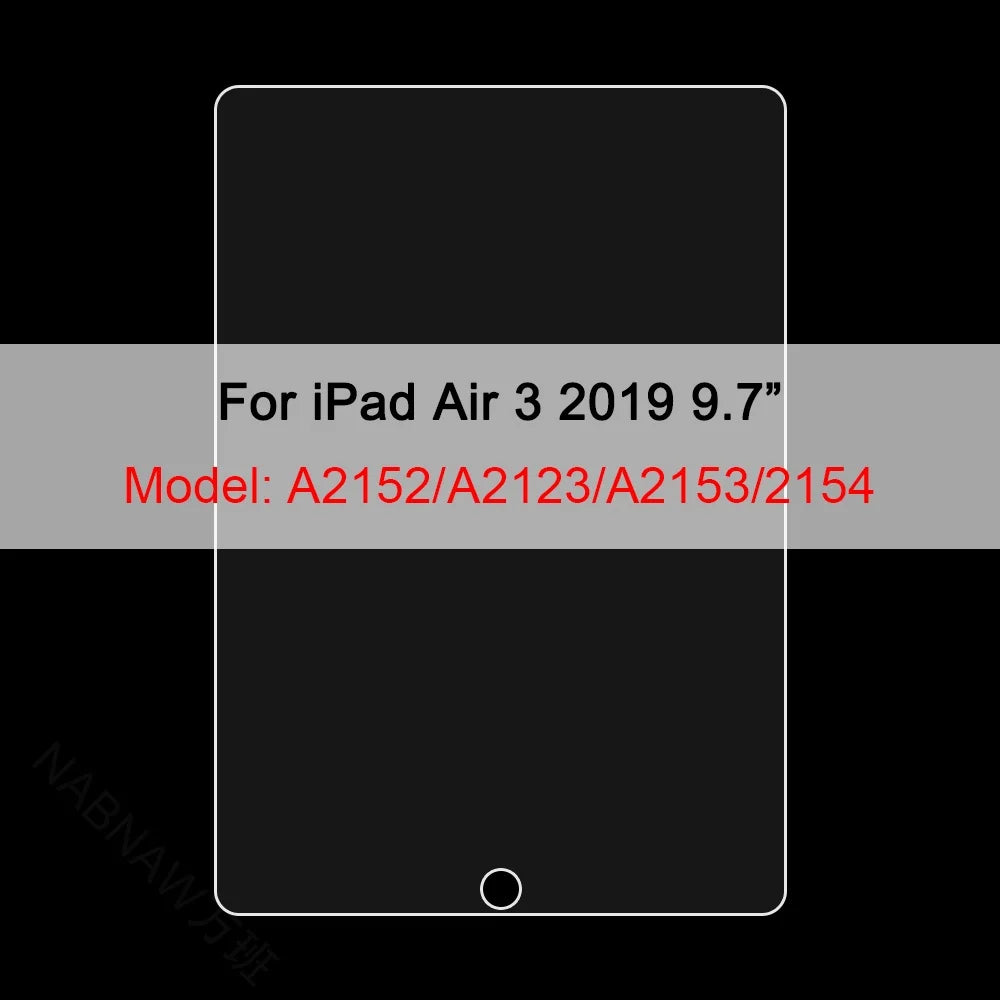 3-Pack Tempered Glass Screen Protector - Apple iPad 10th 9th 8th 7th Mini Air & Pro Series