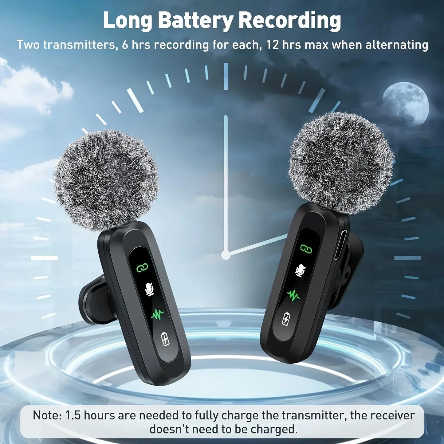 Xiaomi Wireless Lavalier Microphone – Portable Mini Mic for Audio, Video Recording & Livestreaming on iPhone & Android