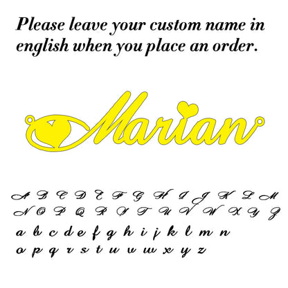Personalized Gold Name Necklace - Custom Handmade Lip Chain Jewelry Gift for Women, Moms & Birthdays