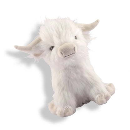 25cm Highland Cow Plush Toy — Soft Stuffed Animal Doll, Kawaii Kids & Baby Gift, Home & Room Decor