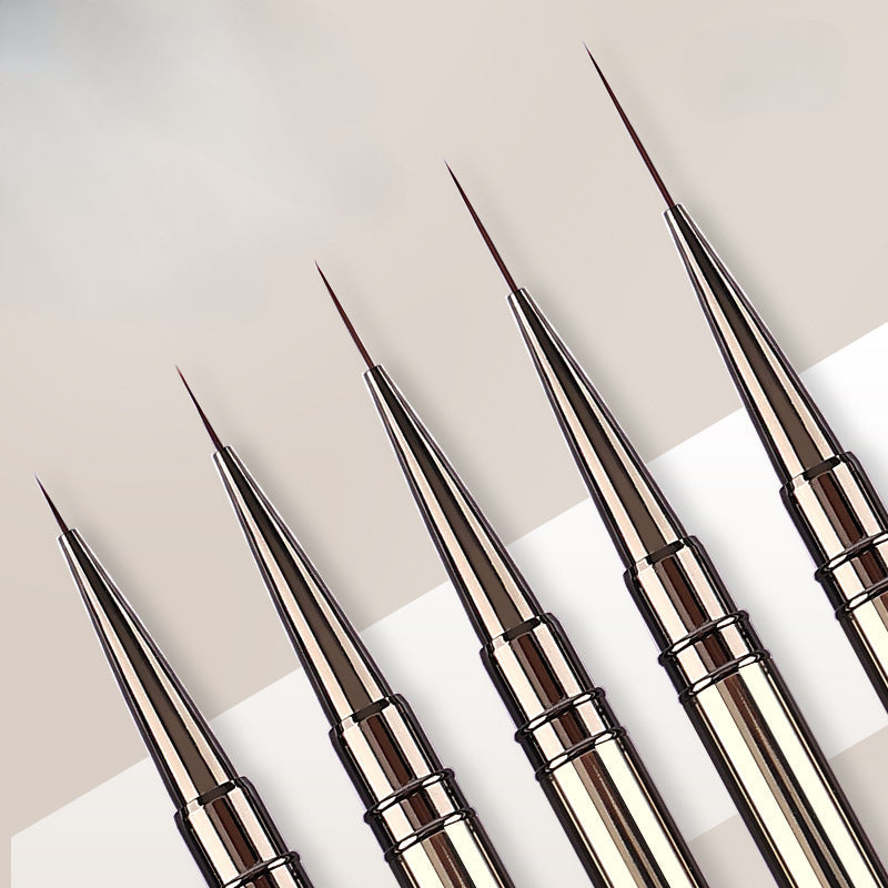 Nail Art Liner Brushes – Striping & Drawing Pens for Elongated Lines, 6–25mm Professional Manicure Design Tools
