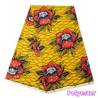 African Ankara Wax Print Fabric by the Yard - High Quality Nigeria Party Dress Sewing Cloth
