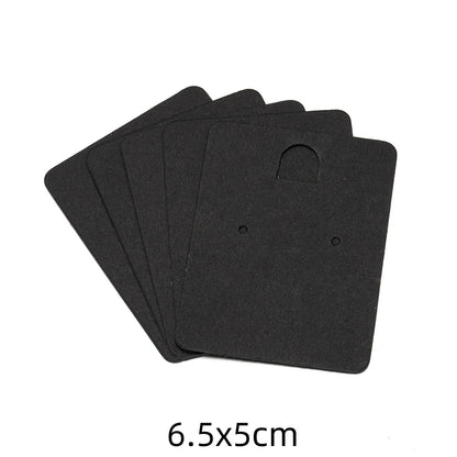 50pcs Earring Display Cards — Cardboard Jewelry Holder for DIY, Small Business, Organizer & Packaging Supplies