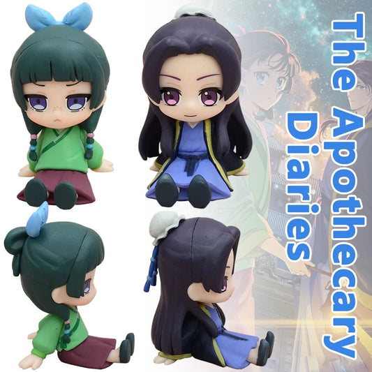 The Apothecary Diaries Maomao & Jinshi Mini Figure - Kawaii Anime Desktop Car Ornament Model Gift