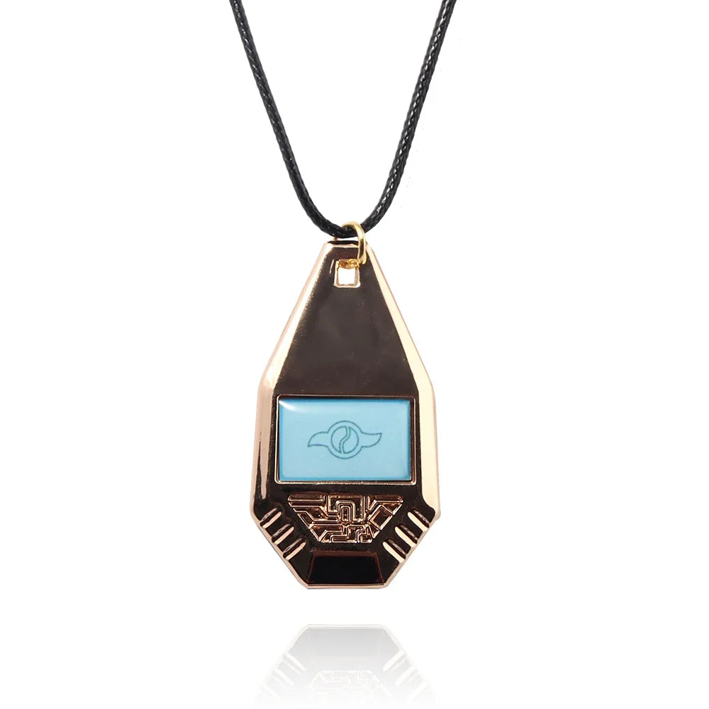 Anime Digimon Adventure Necklace - Metal Evolver Pendant Unisex Cosplay Jewelry Gift Accessory