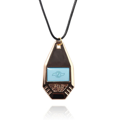 Digimon Adventure Evolver Necklace - Anime Metal Pendant Cosplay Jewelry Accessory Gift for Fans