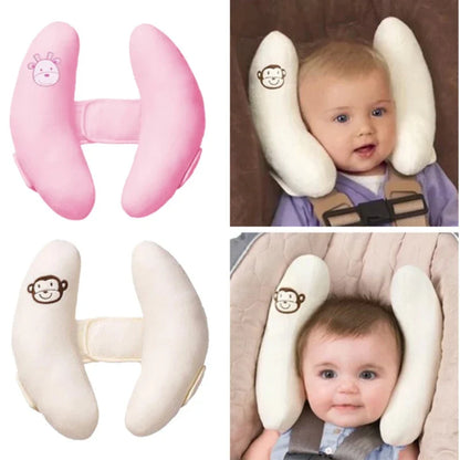 Baby Stroller Neck Support Pillow - Cartoon Banana Car Seat Head Protector for Infants