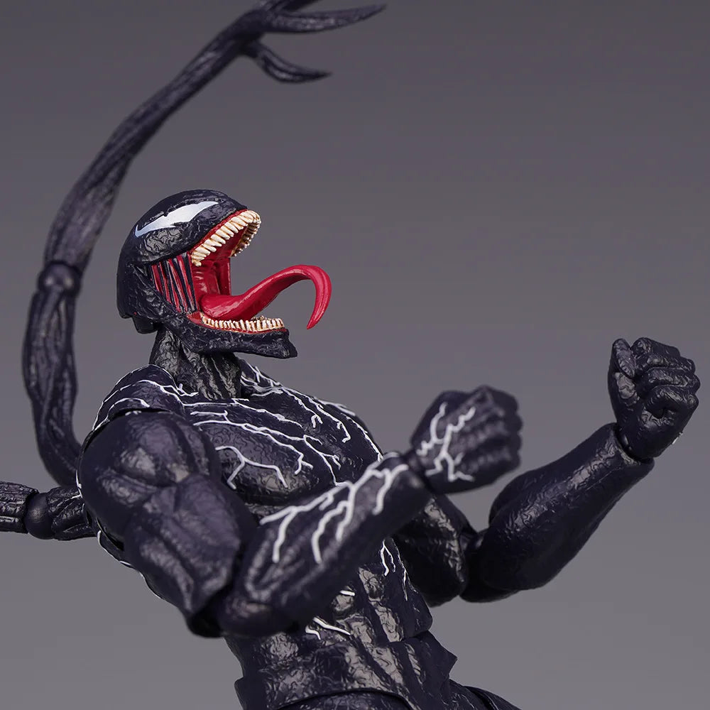 Venom Spider-Man Legends Action Figure - Joint Movable, Changeable Face Statue Model Doll, Collectible Toy for Kids, Gift